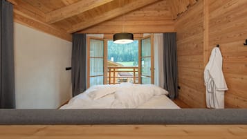 Chalet, 3 Bedrooms, Garden View | In-room safe, blackout drapes, soundproofing, iron/ironing board