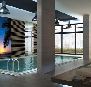 Indoor pool - Cozy Penthouse in Elysium (İstanbul)