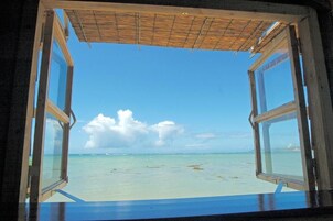 Culinária local, vistas para o jardim 