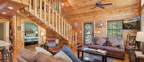 Cabana, 2 dormitoris | Sala d'estar | Televisor intel·ligent