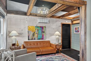 Apartment, 1 Bedroom | Living area | Smart TV, streaming services - Stylish Retro Stay, Columbia House Unit D 1 Bedroom Apts (Somerset)