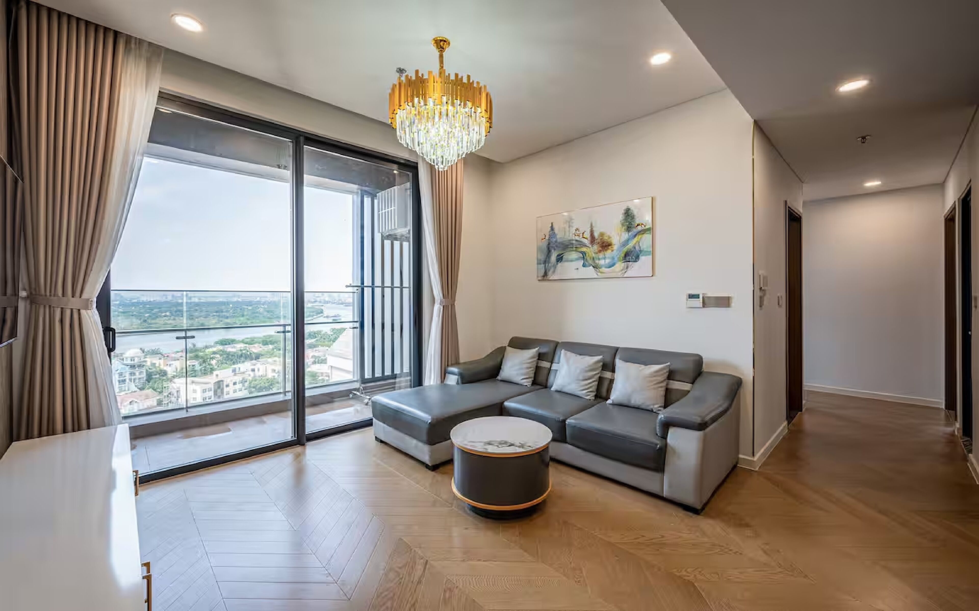 家庭套房, 3 间卧室, 可进入俱乐部酒廊, 城市景观 | 客房景观