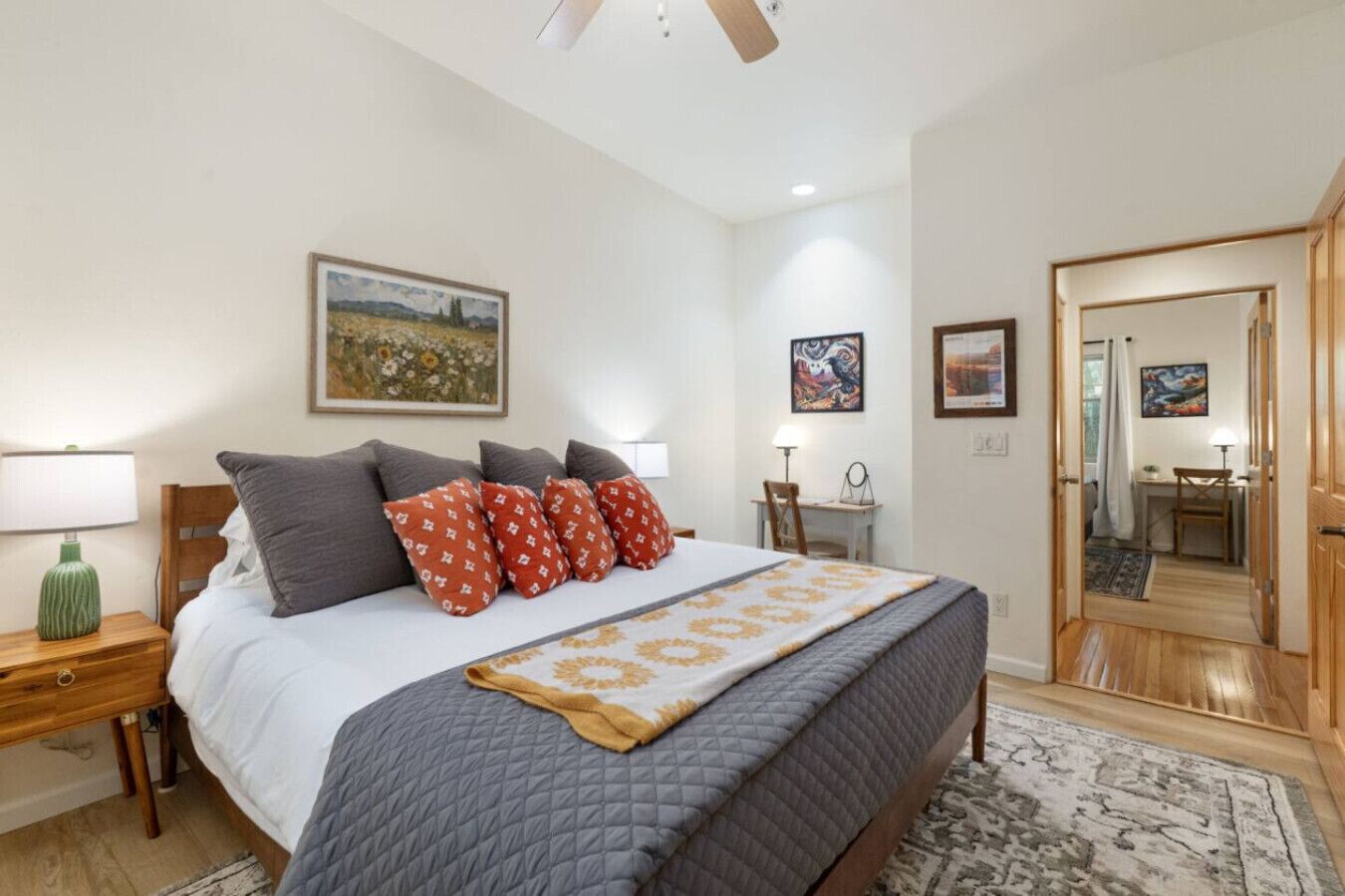 Desk, iron/ironing board, travel crib, WiFi