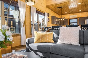 TV, fireplace - Private Indoor Pool, Game Room, & 3 King Suites! 7 Min to Pkwy (Pigeon Forge)