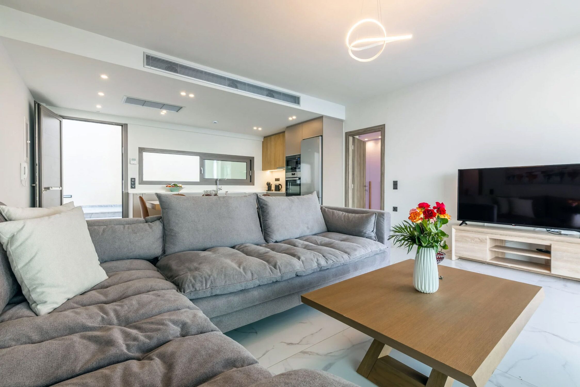 Luxury Villa, 2 Bedrooms, Sea View | Living area