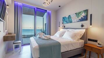 Luxury Villa, 2 Bedrooms, Sea View | Iron/ironing board, free WiFi