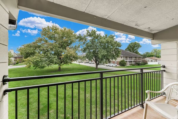 Breathe in fresh air on your private balcony overlook.
