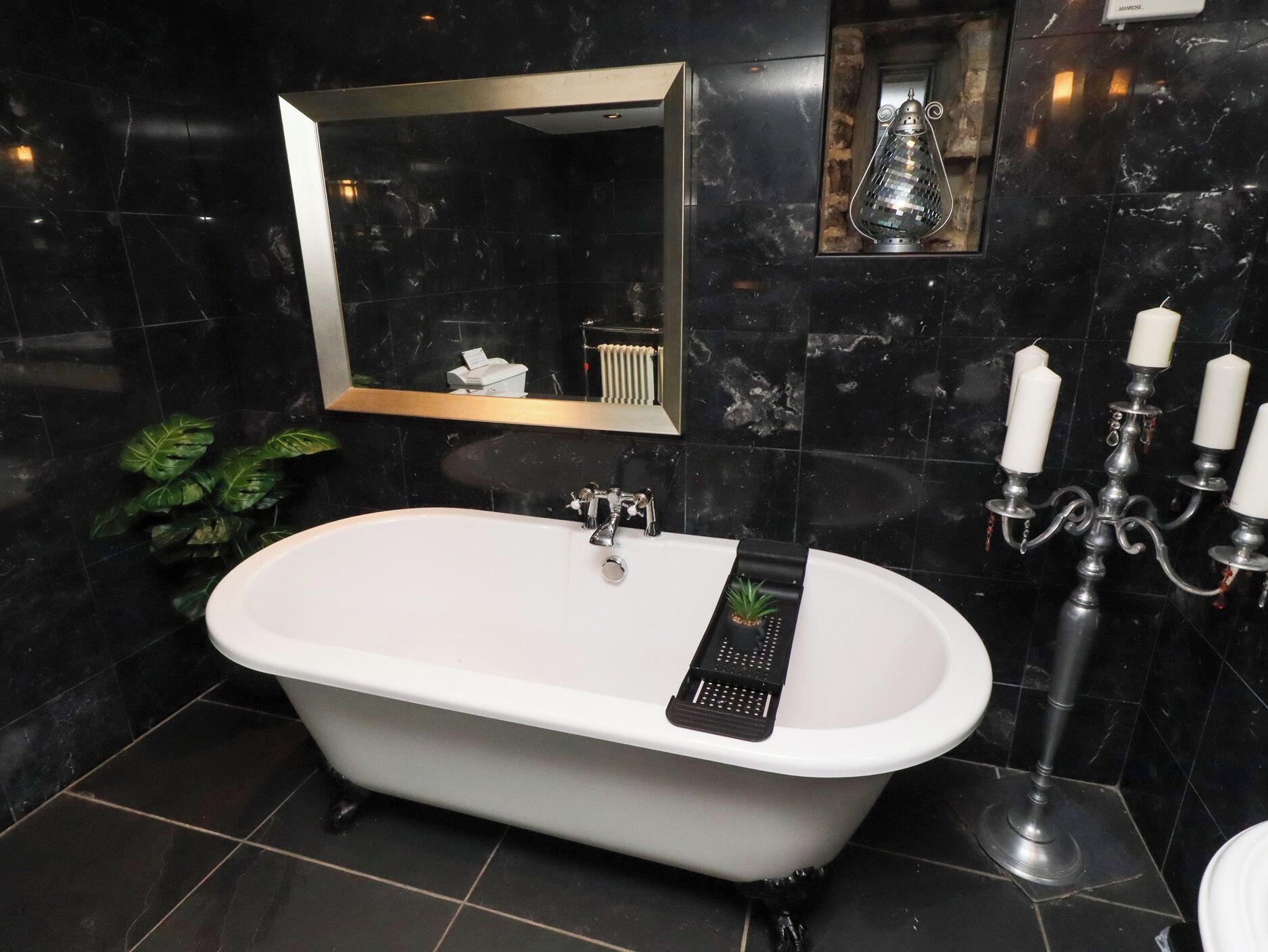 Shower, hair dryer