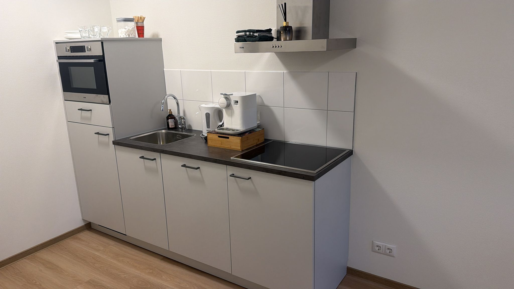 Comfort Apartment, Garden View | Private kitchen | Mini-fridge, dishwasher