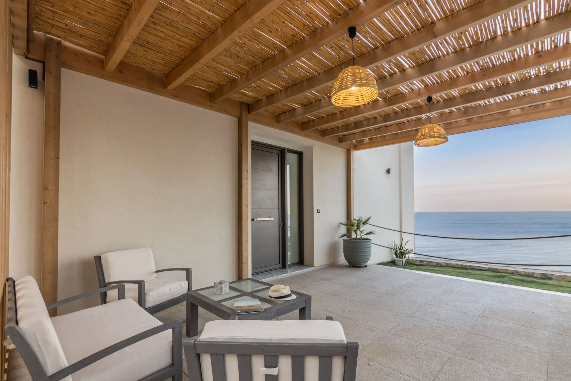Luxury Villa, 2 Bedrooms, Private Pool, Ocean View | Terrace/patio