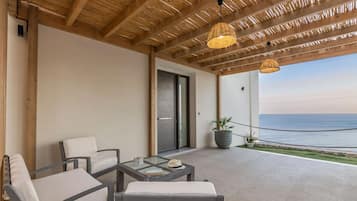 Luxury Villa, 2 Bedrooms, Private Pool, Ocean View | Terrace/patio