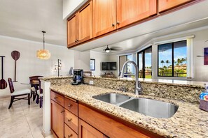 Fridge, microwave, oven, stovetop - Experience the ultimate tropical getaway at Grand Champions 067, a stunning one- (Wailea)