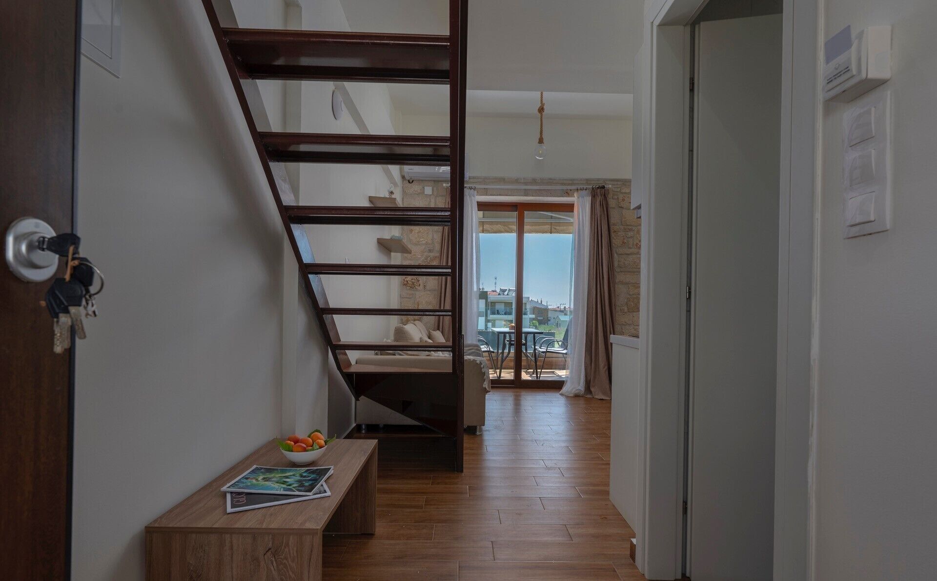 Duplex Suite Upper Floor | Living area | 32-inch Smart TV with satellite channels