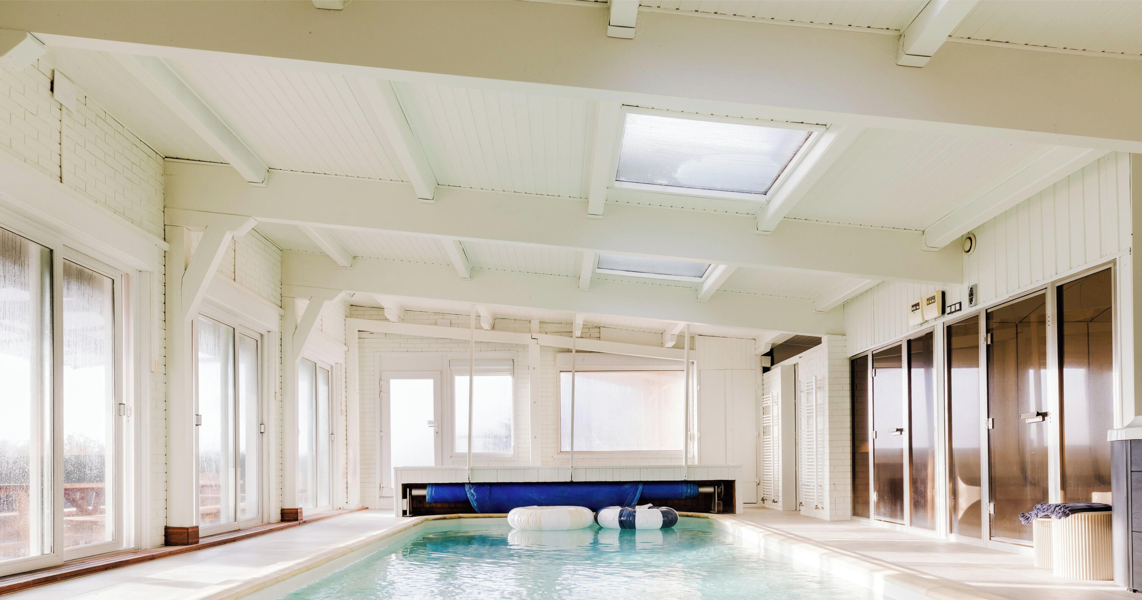 Indoor pool, a heated pool