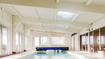 Indoor pool, a heated pool