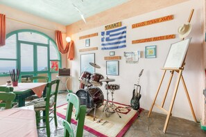Dining - Bed and Breakfast 'Double Room No 205 Sea View' with Sea View, Wi-Fi and Air Conditioning (Crete)