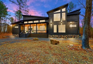 Exterior - Creek | Sleeps 14 | Game Room | Fire Pit | Hot Tub (Broken Bow)