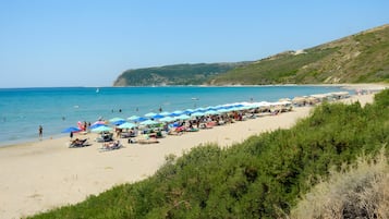 Vlak bij het strand