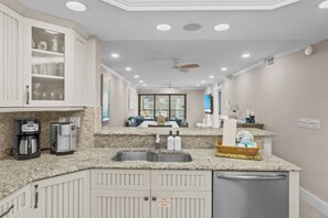 Fridge, microwave, oven, stovetop - 2 Bedroom, 2 Bath Coast Elegance at Pointe Santo! (Sanibel)