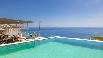 Deluxe Villa, 2 Bedrooms, Sea View, Beachfront | Private pool