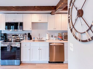 Private kitchen - Charming 2BR Gem • Walk to Harbor & Downtown (Gloucester)