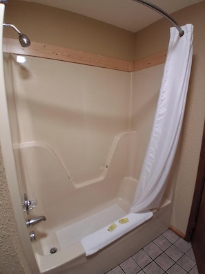 Hair dryer, towels, toilet paper