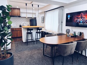 Family Apartment, Non Smoking, Balcony (501) | Down comforters, in-room safe, desk, laptop workspace - Plan A Tennozu Isle (Tokyo)