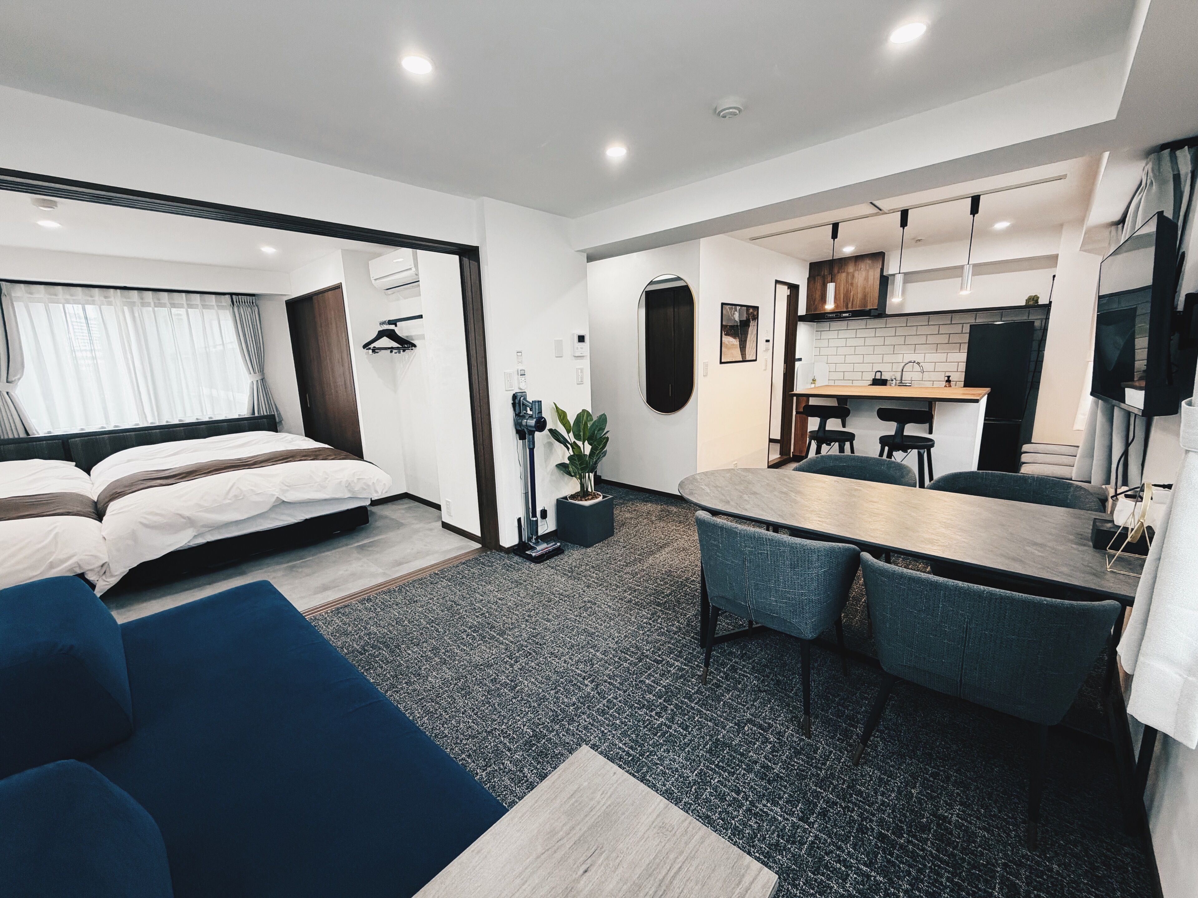 In-room safe, desk, laptop workspace, blackout curtains