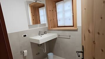 Regadera, secadora de cabello, toallas