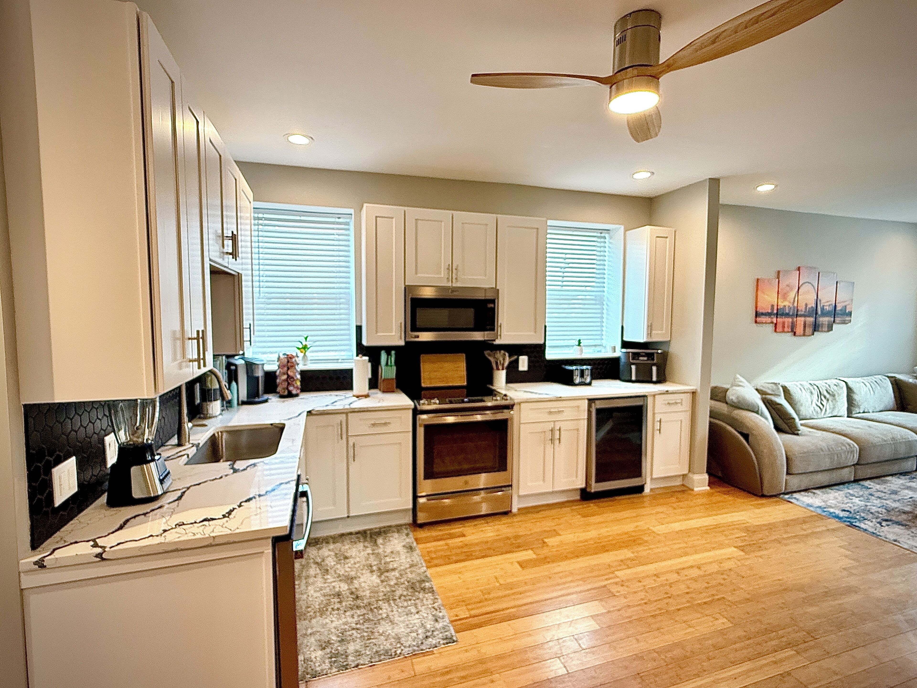 Microwave, oven, stovetop, dishwasher