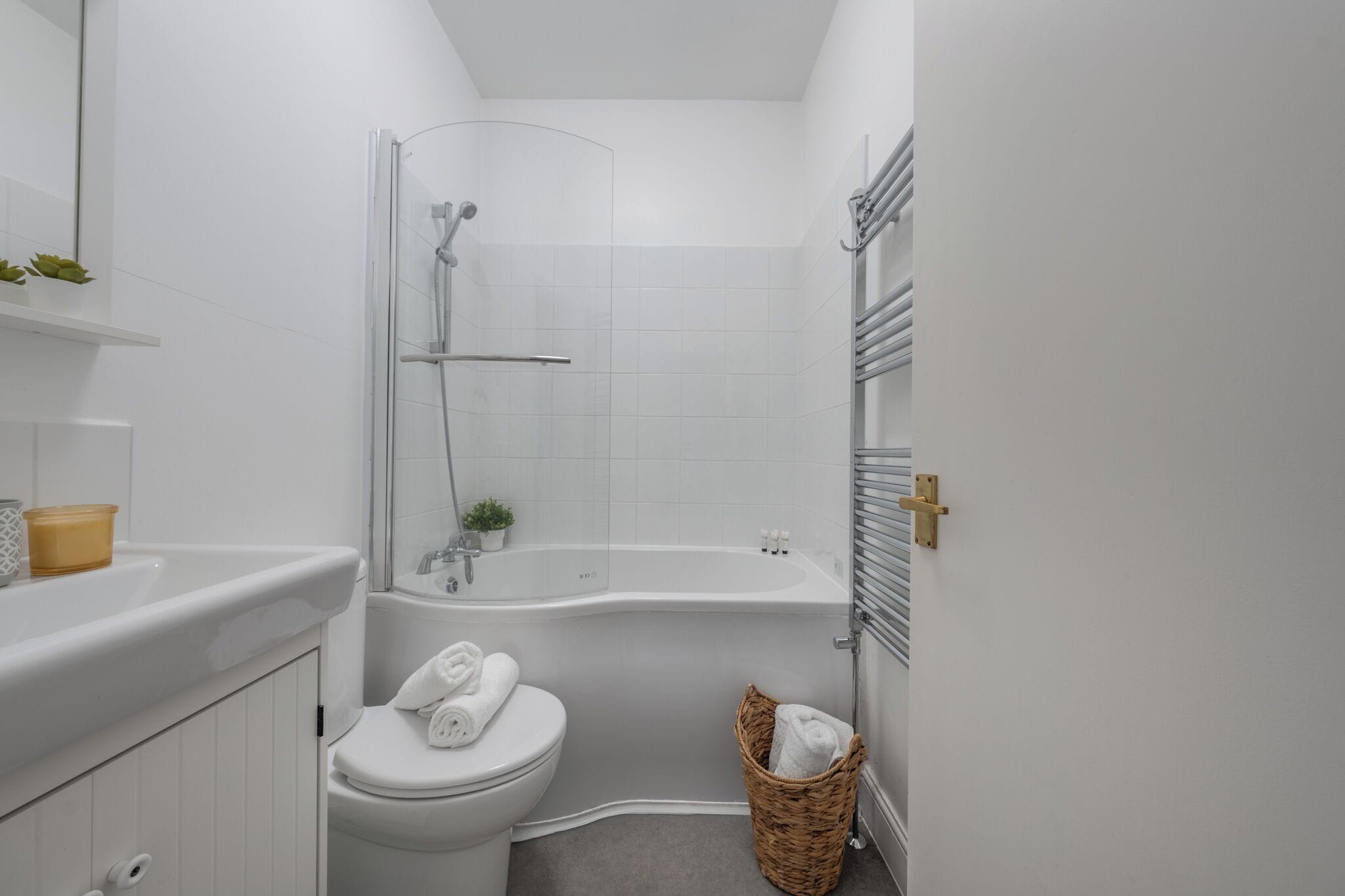 City-Apartment, 1 Doppelbett und Schlafsofa, Nichtraucher, Stadtblick | Badezimmer