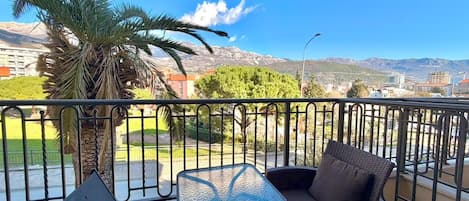 Luksus-lejlighed - balkon - byudsigt | Terrasse/gårdhave