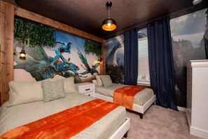 5 habitaciones, tabla de planchar con plancha y cuna de viaje 