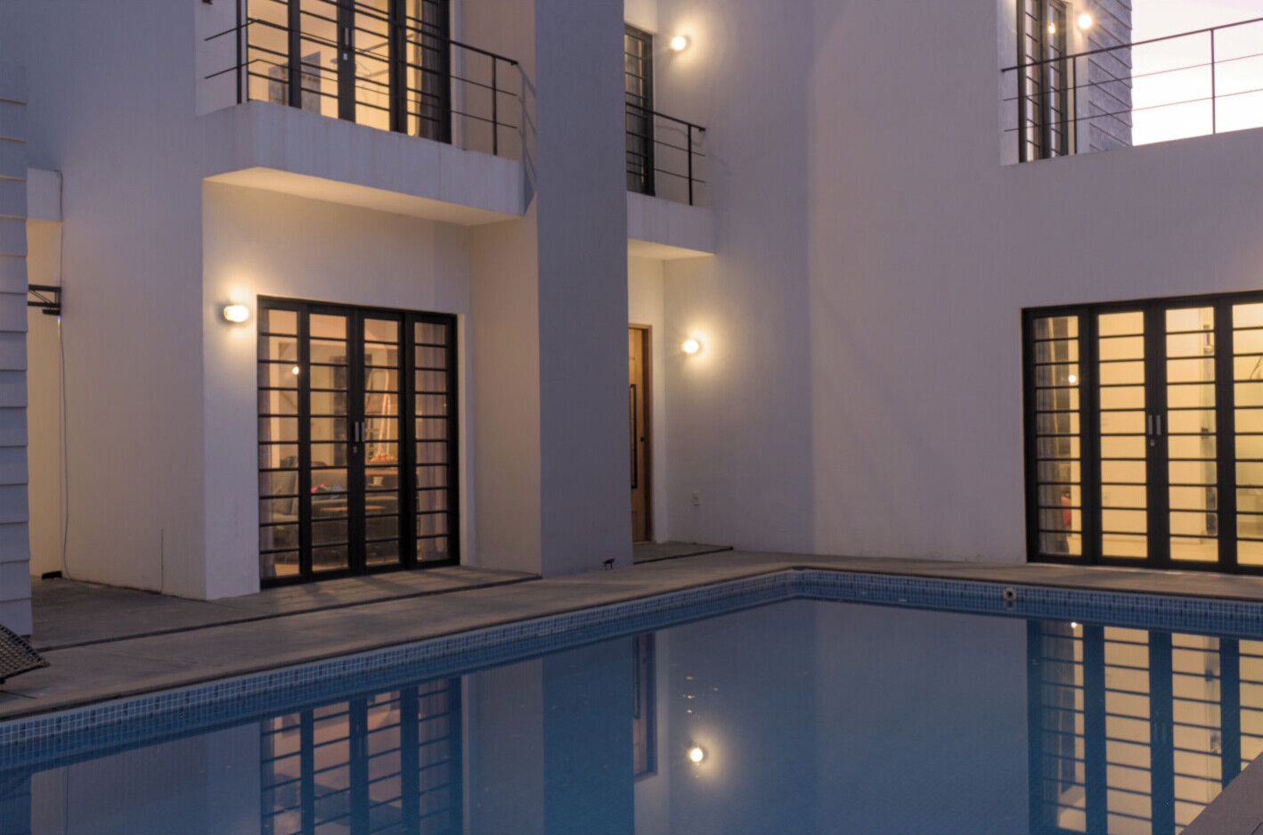 Piscine extérieure, piscine chauffée