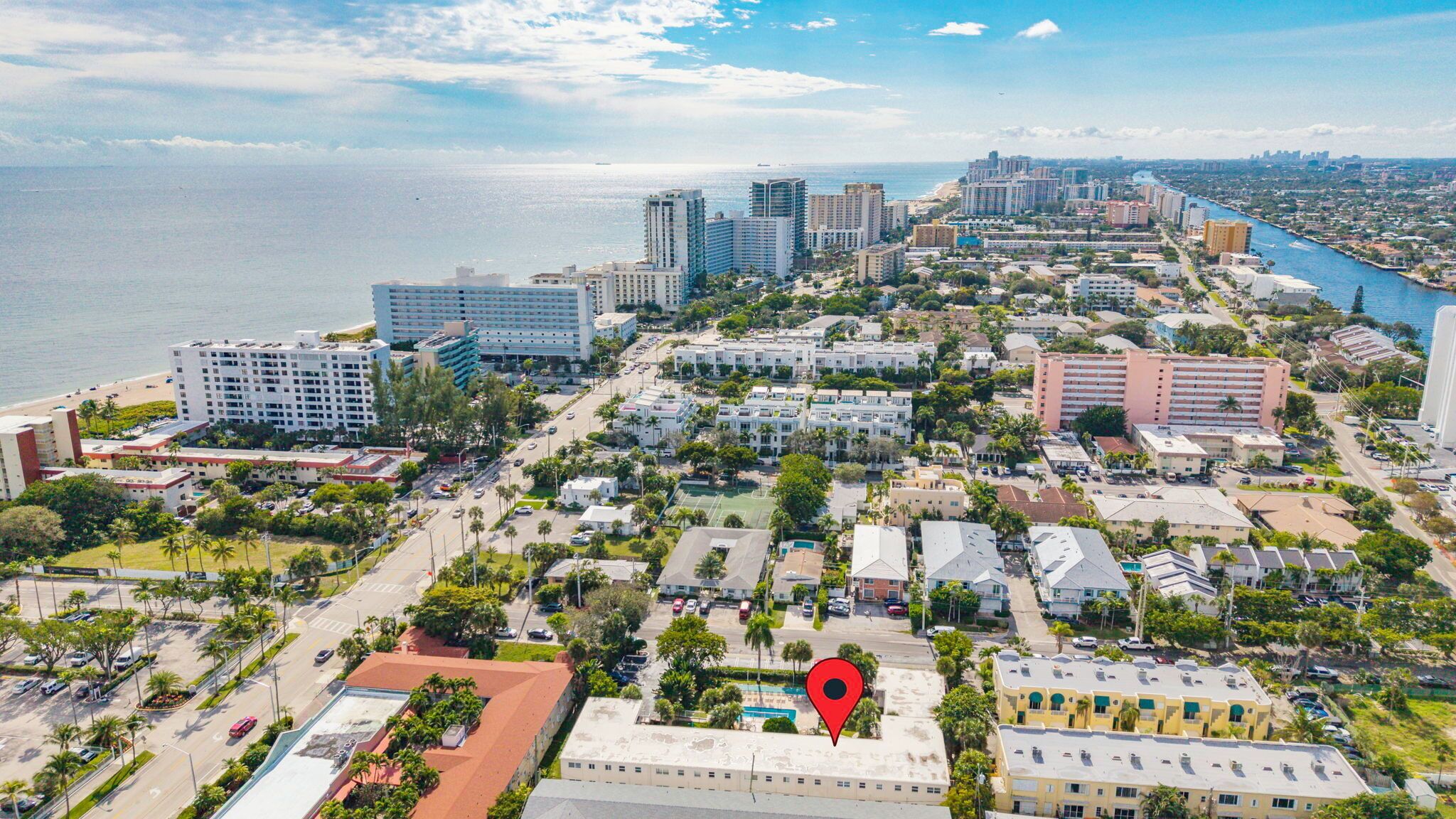 Apartamento Confort, vistas a la piscina | Vista aérea