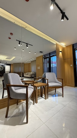 Lobby sitting area. Riva suites