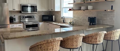 Microwave, oven, stovetop, dishwasher