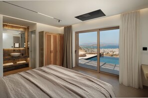 In-room safe, iron/ironing board, free WiFi, wheelchair access - Villa Elaith, Divine Sea & City Views, Private Pool, Furnished Terrace, Naxos (Naxos)