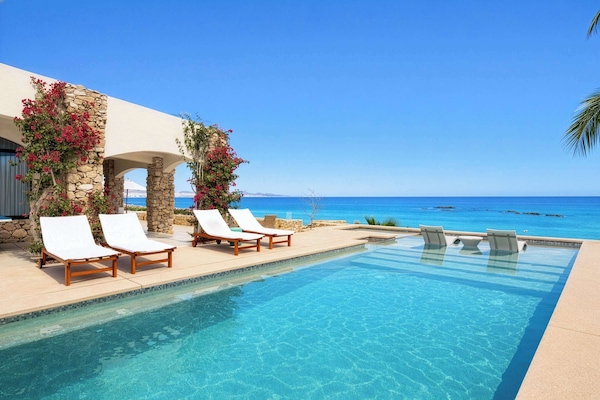 Sparkling infinity pool with sweeping Sea of Cortez views at Casa Mañana