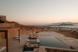 Pool - Villa Lyralei, Divine Sea & City Views, Private Pool, Furnished Terrace, Naxos (Naxos)