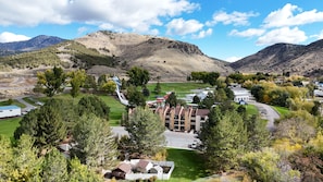 Aerial view - Enjoyable Studio Condo in Lava Hot Springs near hot springs (Lava Hot Springs)