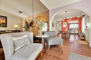Condo, Multiple Beds, Balcony, Mountain View (Parocela B10) | Living area - Sunset Vista Retreat (Palm Springs)