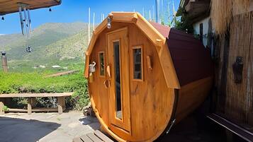 Chalé | Detalhe da fachada