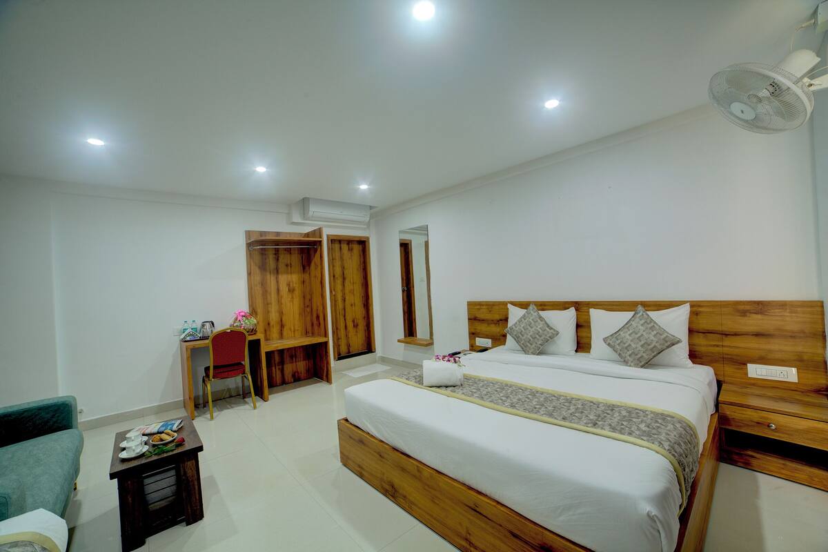 Cadar kapas Mesir, peralatan tempat tidur premium, meja 