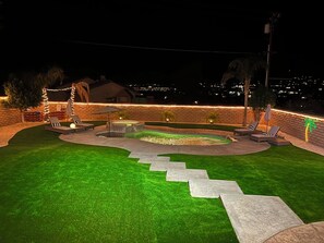 Pool - Spacious 4-bedroom house in tranquil Desert Hot Springs with AC (Desert Hot Springs)