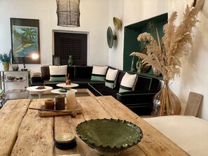 Interior - Private Riad with heated pool on terrace in winter (Marrakech)