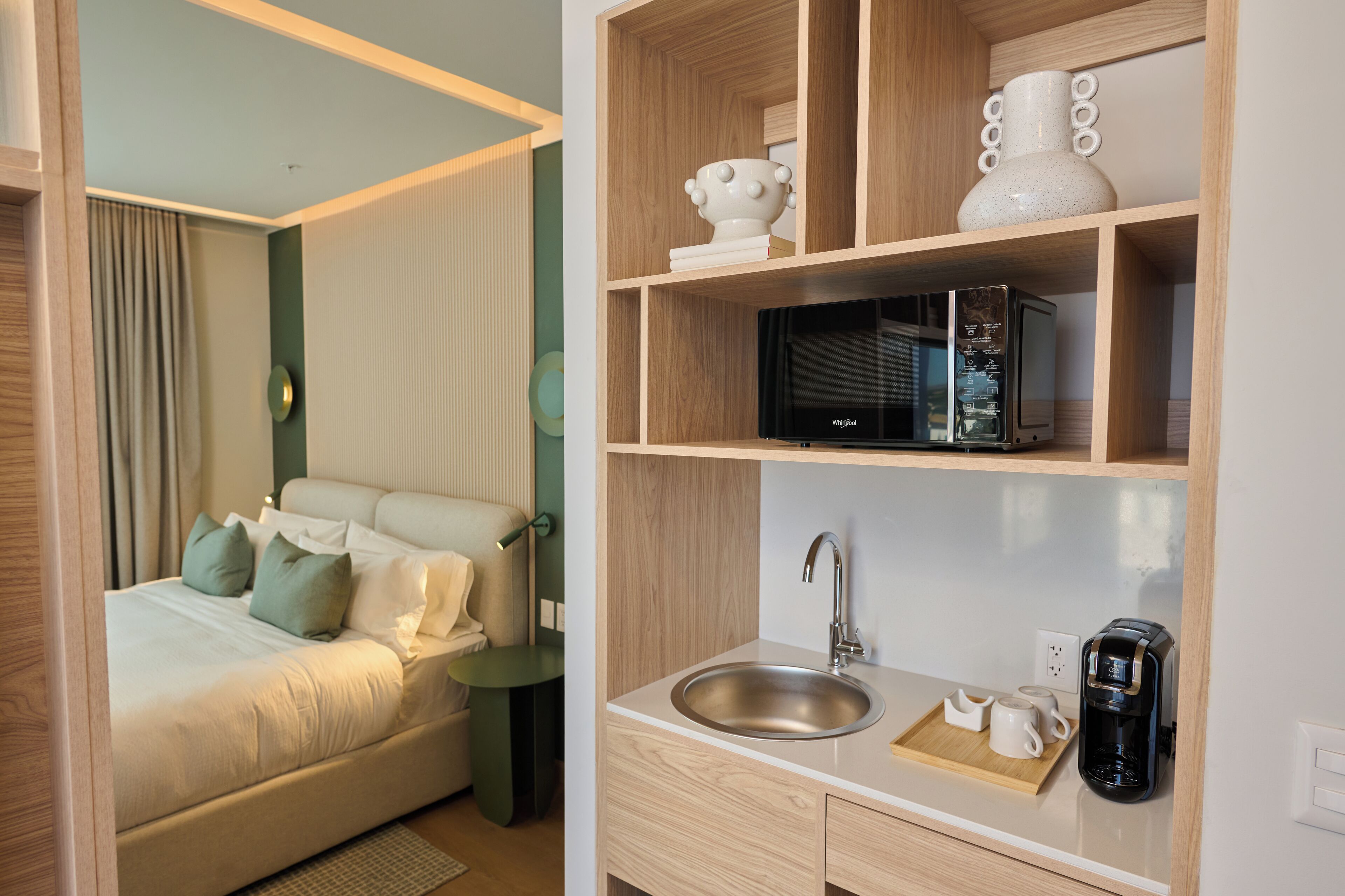 Suite, 1 King Bed, Terrace, City View (Living Room;with Sofabed) | Microwave