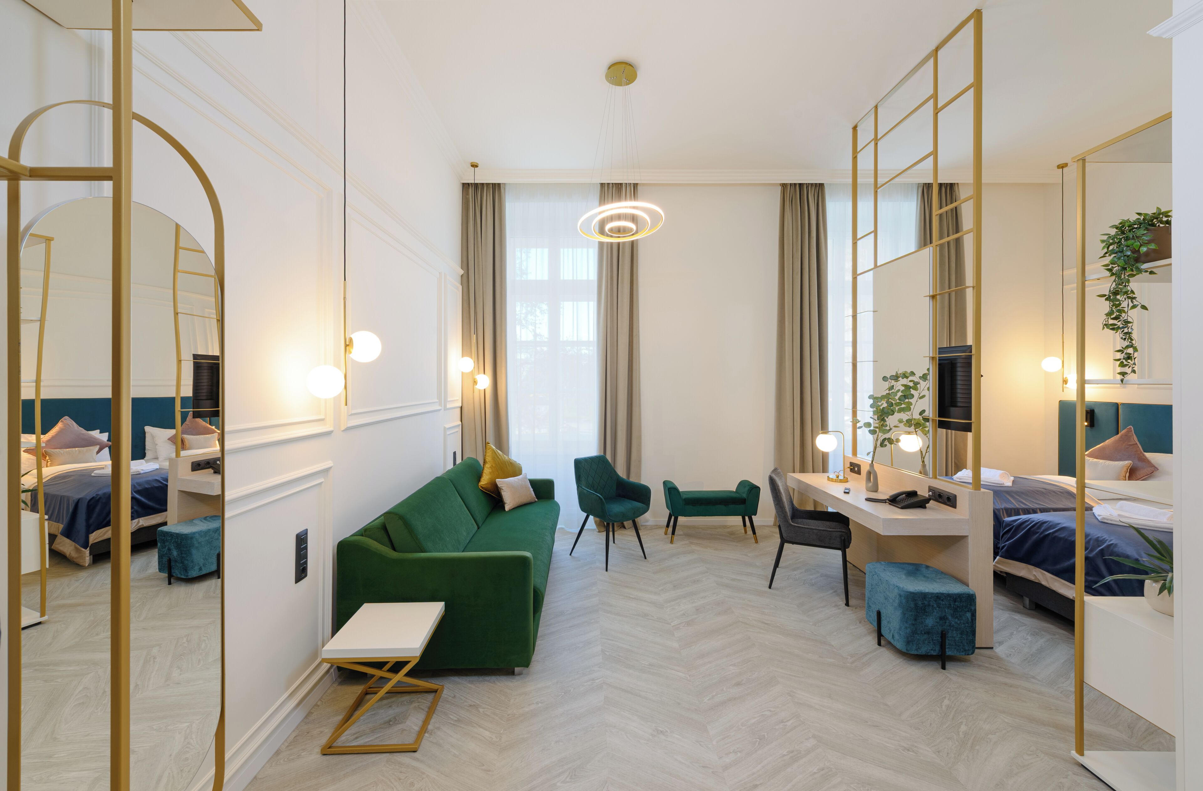 Deluxe-Zweibettzimmer | Hochwertige Bettwaren, Betten mit Memory-Foam-Matratzen, Zimmersafe