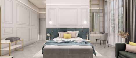 Junior Suite | Premium bedding, memory foam beds, in-room safe, desk