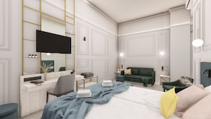 Superior Twin Room | Premium bedding, memory foam beds, in-room safe, desk - SOPHIA PALACE Hotel Budapest (Budapest)